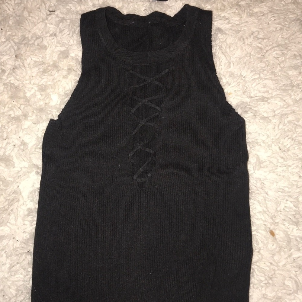 Lace up shirt